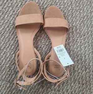 NWT a new day nude sandals size 9